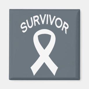 Bandet för överlevandevitlungcancer kvadrerar magnet