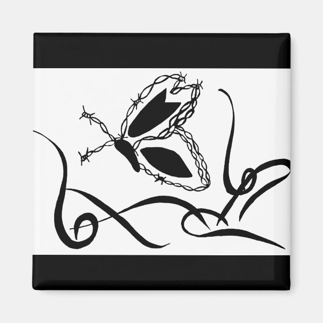 Bandfjärilsmagneter Magnet (Framsidan)