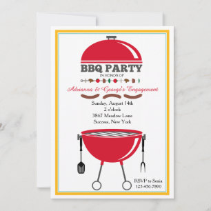 Bandhämtning av BBQ-galler Inbjudningar