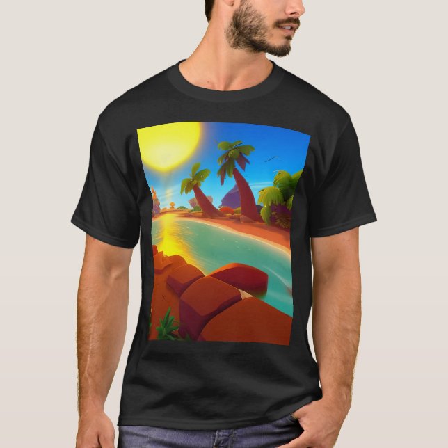 Bandicoot Solnedgång T Shirt (Framsida)