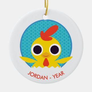 Bandit chicken julgransprydnad keramik