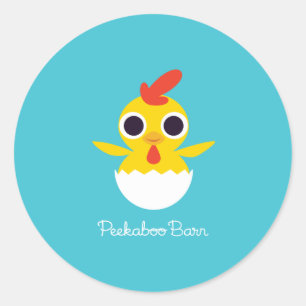 Bandit chicken runt klistermärke
