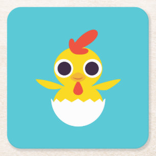 Bandit chicken underlägg papper kvadrat