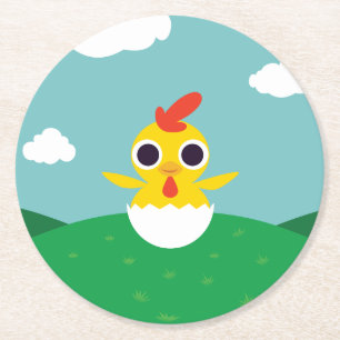 Bandit chicken underlägg papper rund