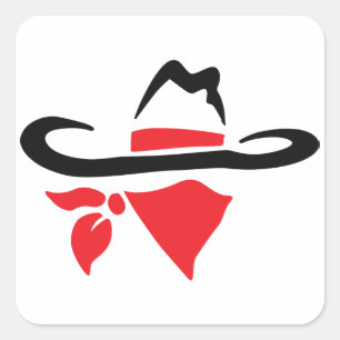 Bandit Outlaw Fyrkantigt Klistermärke