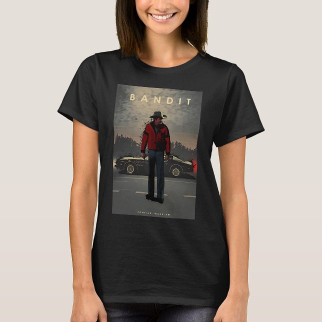 Bandit - Pontiac Firebird Trans AM Klassiker T Shirt (Framsida)