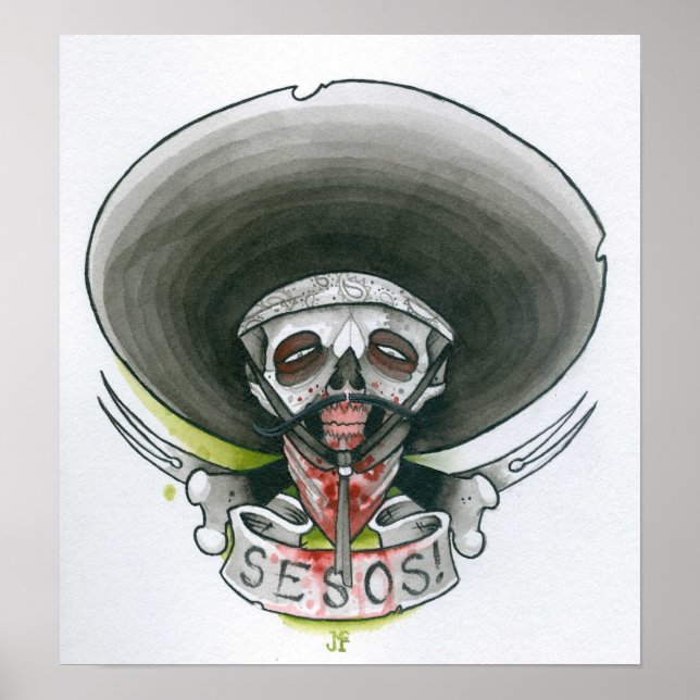 Bandito Zombie Poster (Framsidan)