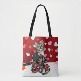 Bandit's Best Dresed Valentine Tote Tygkasse