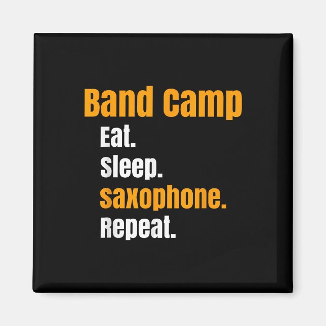 Bandkamera Eat Saxophone Upprepa sommaren Magnet (Framsidan)