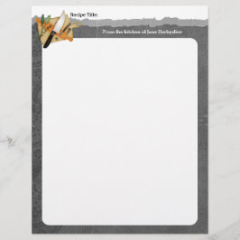 Bandköksmästare knivar örter recept letterhead