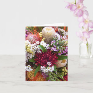 Bandkort för australisk blommigt kort
