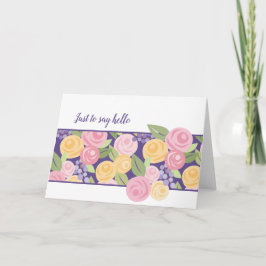 Bandkort för Blommigt i pappra Ro - Anpassa Kort