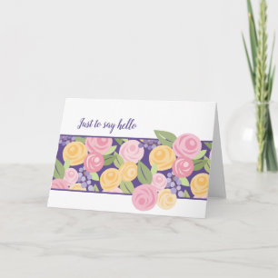 Bandkort för Blommigt i pappra Ro - Anpassa Kort