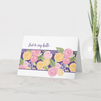 Bandkort för Blommigt i pappra Ro - Anpassa Kort
