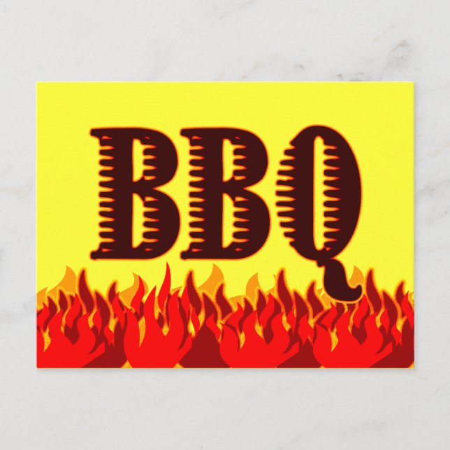 Bandkort för BMI Red Flames Anpassningsbar Recipe  Vykort (Framsida)
