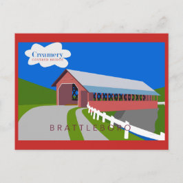 Bandkort för Creamery Covered Bridge Vykort