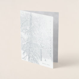 Bandkort för helgdag och enkla nöjen folierat kort