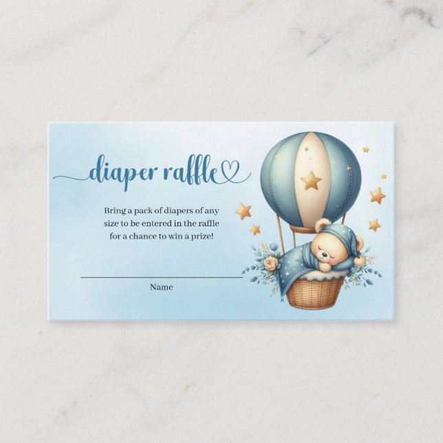 Bandkort för luftballong av utspädd nalle tilläggskort (Framsida)