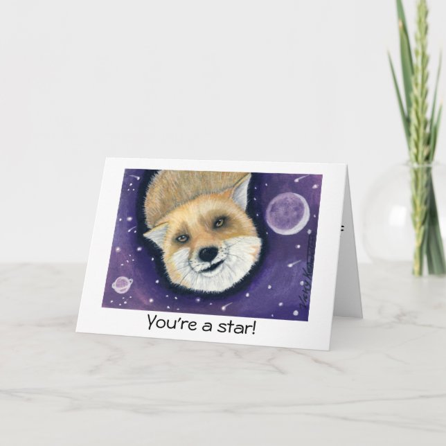 Bandkort för Space Fox Kort (Framsida)