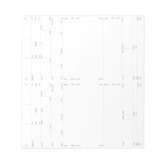 Bandkort (Lodrät) 4 Anteckningsblock