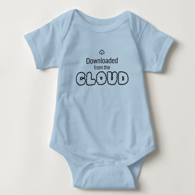 Bandkostymen baby "Hämtad från molnet" T Shirt (Skapare uppladdad)