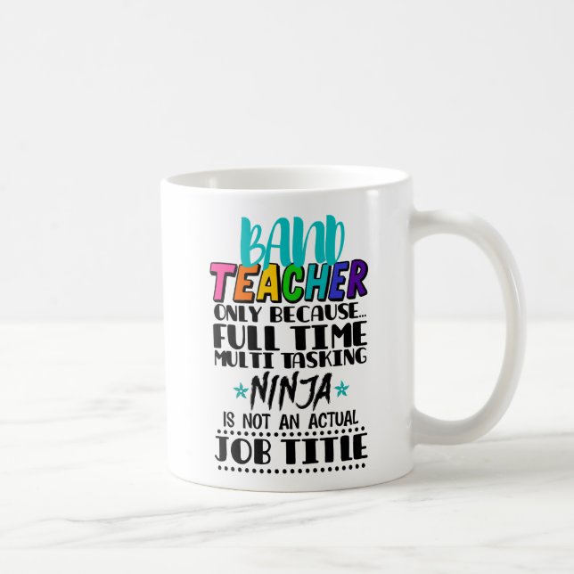 Bandlärare endast för att Fullt tids multitasking Kaffemugg (Höger)