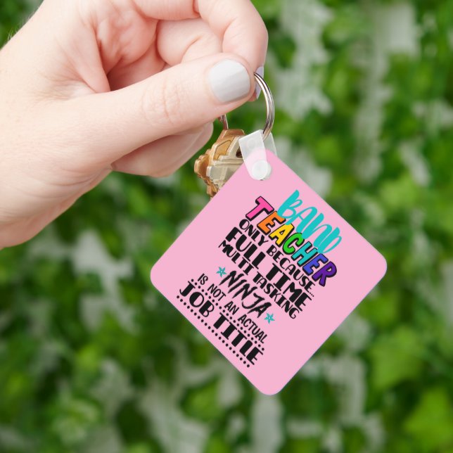 Bandlärare endast för att Fullt tids multitasking Nyckelring (Hand)