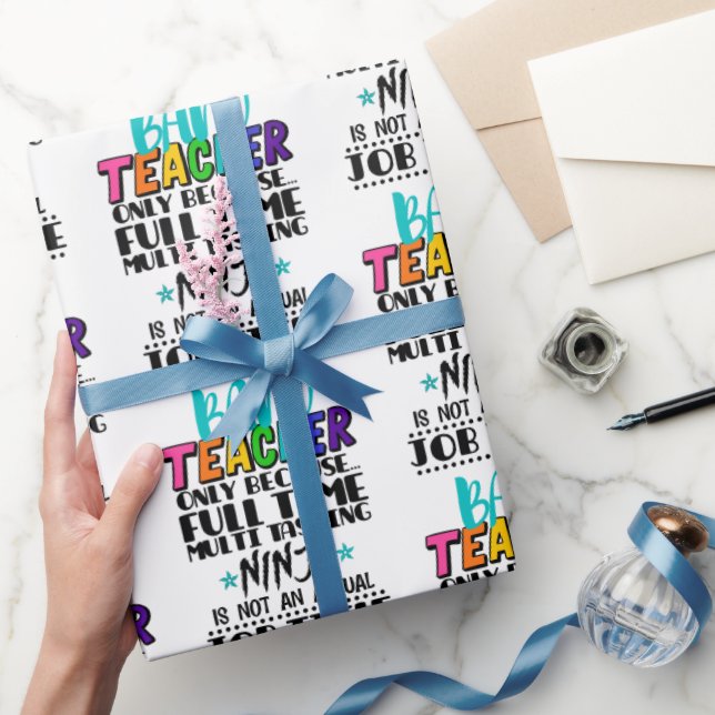 Bandlärare endast för att Fullt tids multitasking Presentpapper (Gifting)