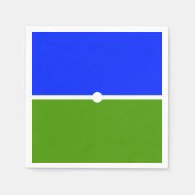 Bandlått Royal Blue Grönt Two Tone Färg block