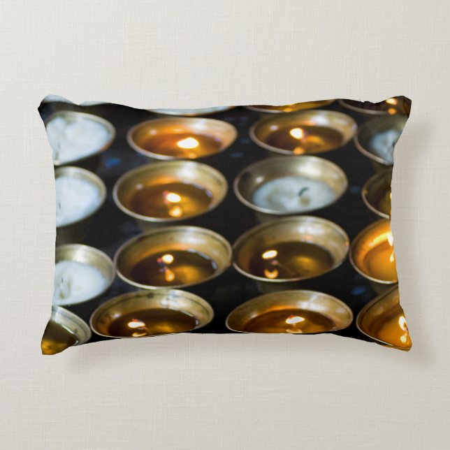 Bandljus av jakknapp prydnadskudde (Framsidan)