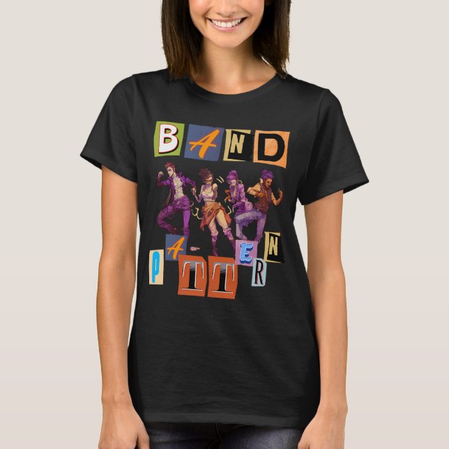 Bandmönster T Shirt (Framsida)