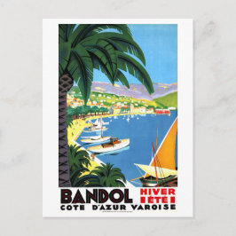 Bandol, Côte d'Azur, Frankrike, Franska kusten, vi Vykort