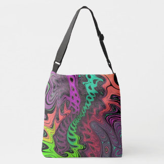 Bandolera Grande Estilo Psicodélico Axelväska