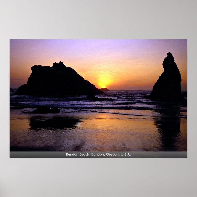 Bandon Beach, Bandon, Oregon, USA Poster (Framsidan)