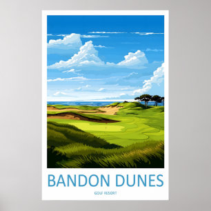 Bandon Dunes Golf Resort Resa Utskrift Väggkonst