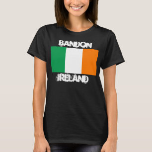Bandon, Irland med irländskt flagga Tee Shirt