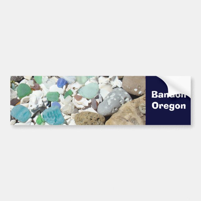 Bandon Oregon dekaler Ocean Beach Treasure (Framsidan)