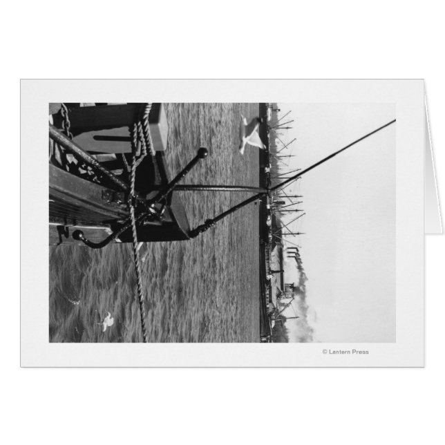 Bandon, Oregon Harbour View och Fraktaser Fotograf Hälsningskort (Framsidan Horizontal)