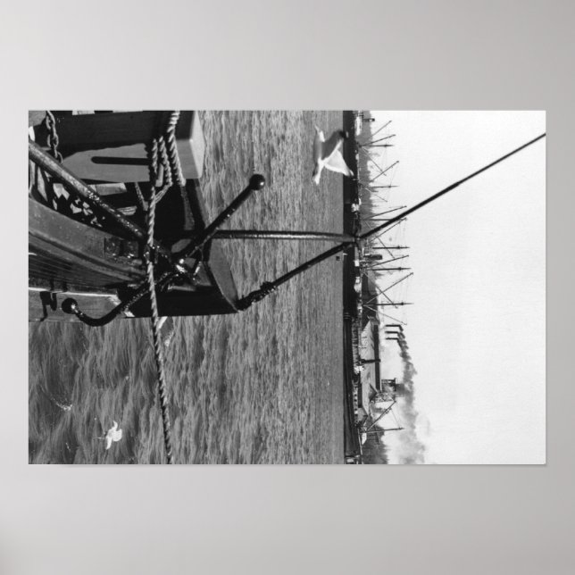 Bandon, Oregon Harbour View och Fraktaser Fotograf Poster (Framsidan)