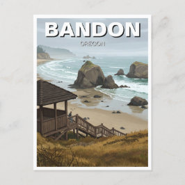Bandon Oregon kusten Travel Vykort