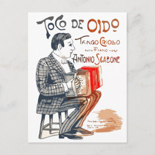 Bandoneon Tango Vykort