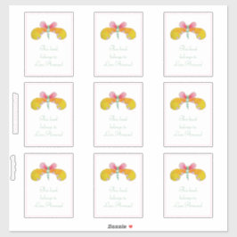 Bandplatta för Butterkoppsfjäril Klistermärken