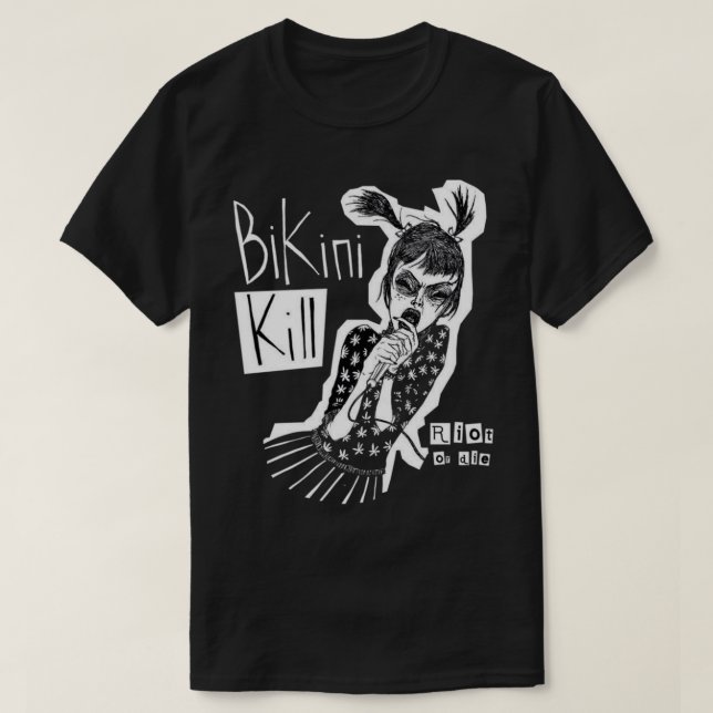 Bandpunk för bikini-döda t shirt (Design framsida)