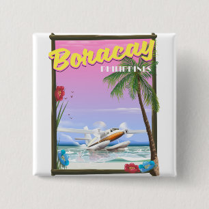 Bandreseaffisch för Boracay Filippinerna Knapp