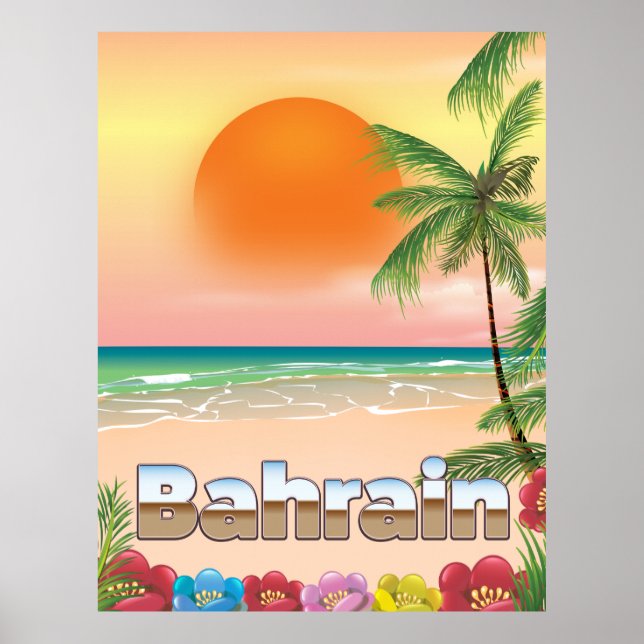 Bandresefall för Bahrain Poster (Framsidan)