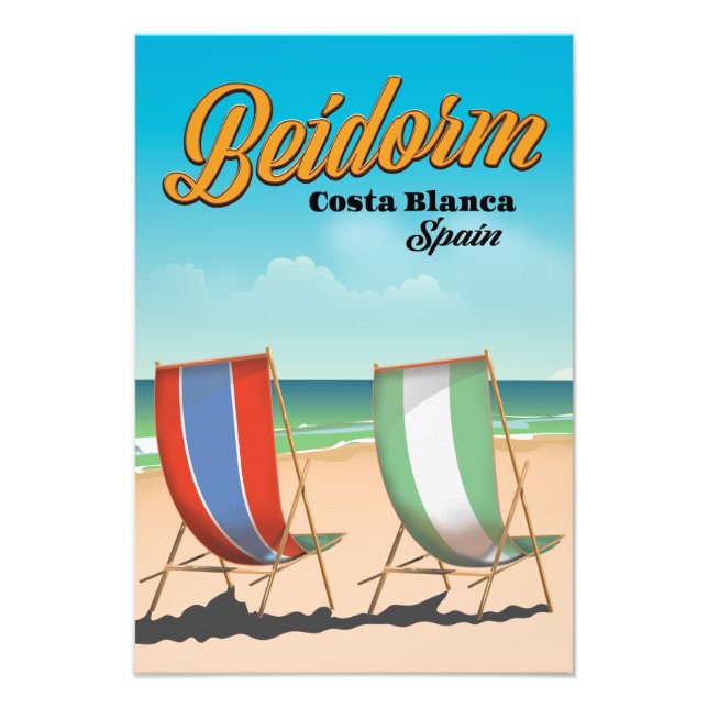 Bandresefall för Benidorm Fototryck (Framsidan)