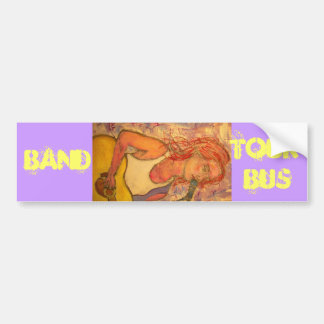 bandrundtur i buss art bildekal