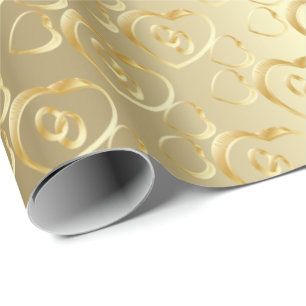 Bands elegant Guld Bröllop Presentpapper