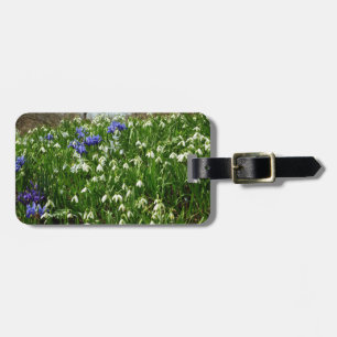 Bandsidan i Tidigt Vår blommor Bagagebricka