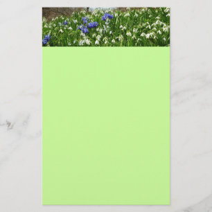 Bandsidan i Tidigt Vår blommor Brevpapper